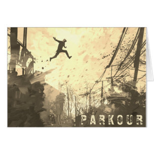 Parkour Urban Free Runing Free Styling Art Sepia