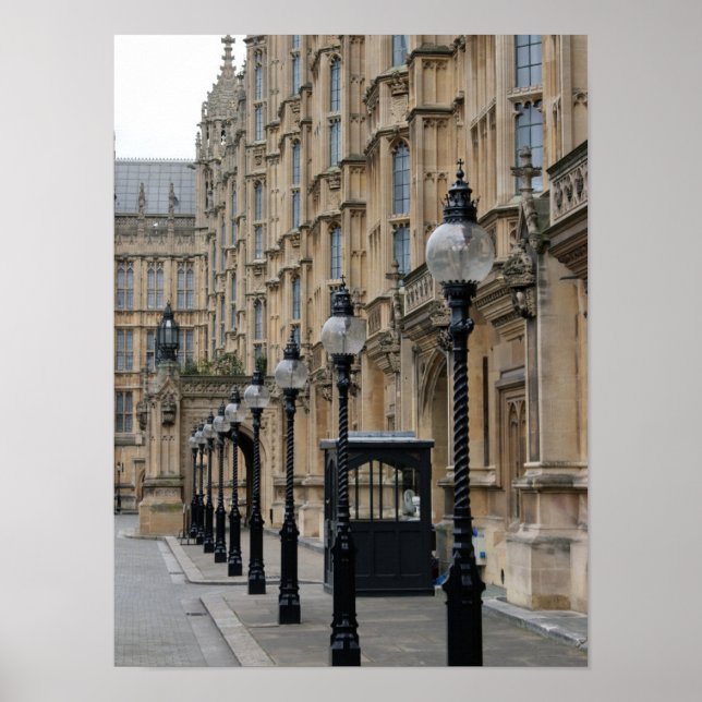 Parlement - Westminster - Affiche sur lampadaire (Devant)