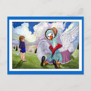 Parler à la carte postale de Mère Goose