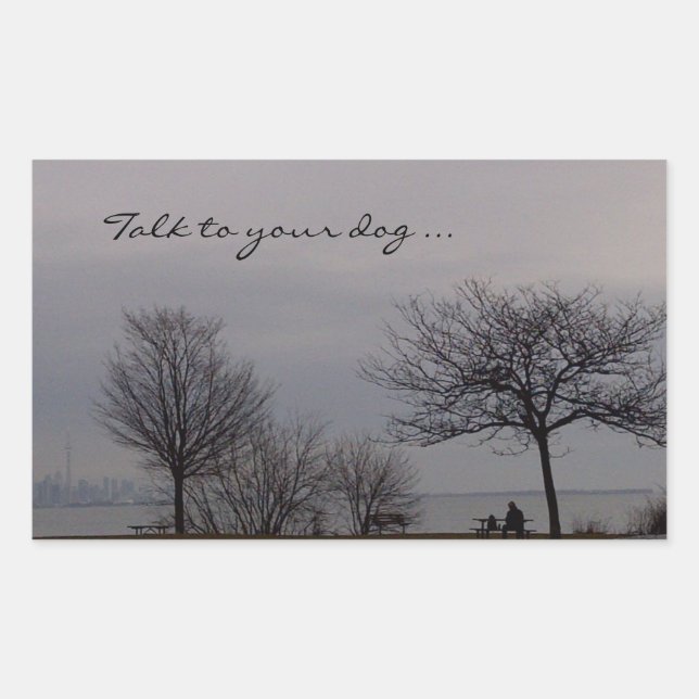 Parlez à votre Sticker de chien par RoseWrites (Devant)