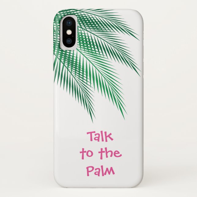 Parlez au coque iphone Palm (Dos)