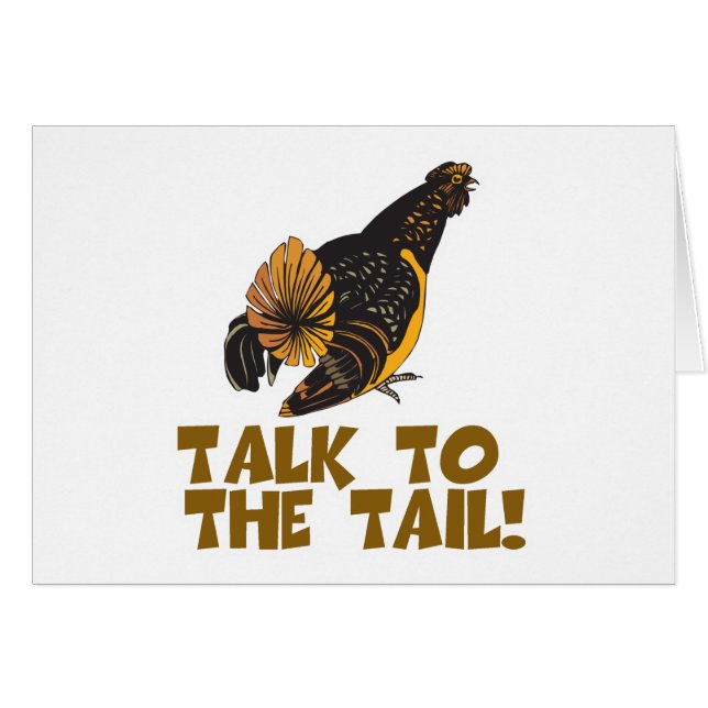 Parlez au poulet à la queue (Devant horizontal)