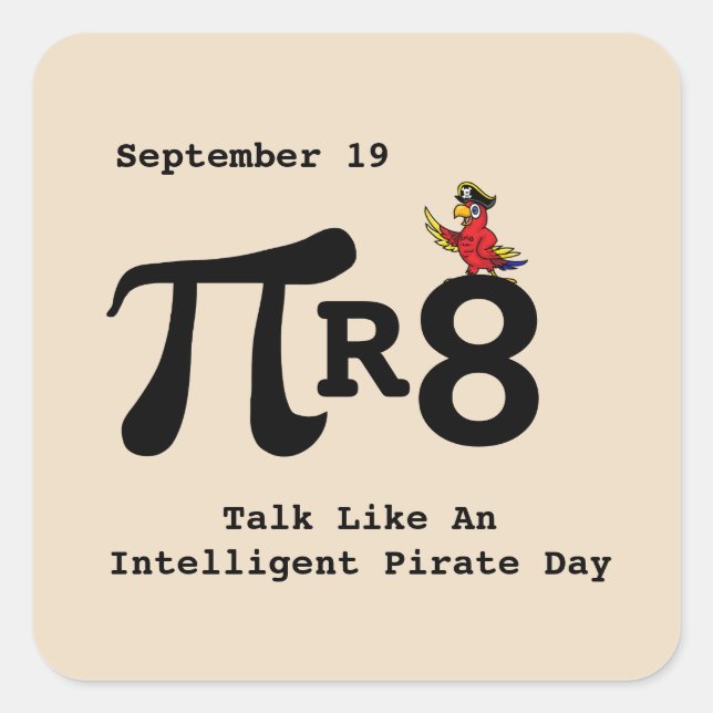 Parlez Comme Un Stickers Pi Pirate Intelligent (Devant)