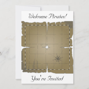 Parlez comme une invitation d'une fête pirate