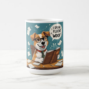 Parlez couramment Woof Cadeau de tasse à café pour