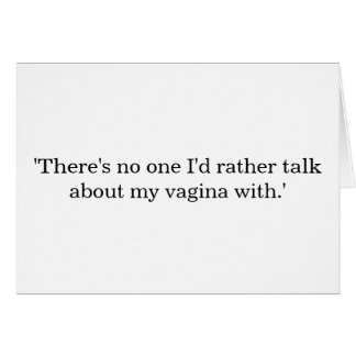 Parlez de mon vagin…