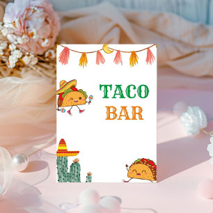 Parlez d'un bébé Taco Bar Panneau de table pour Ba