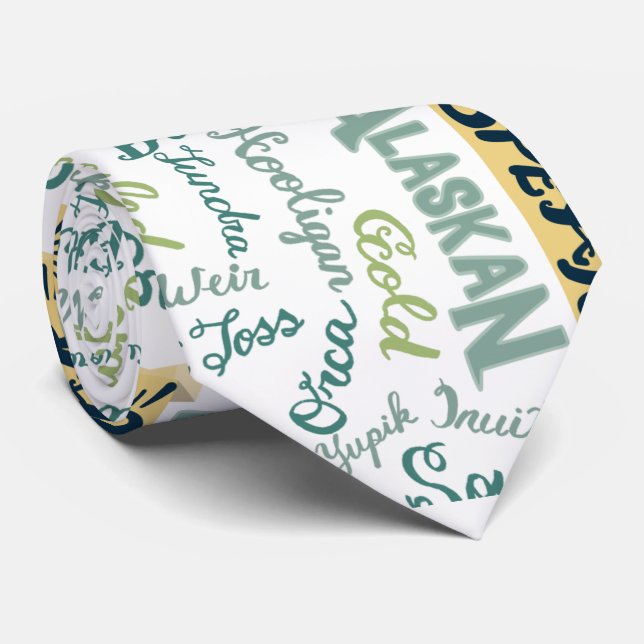 Parlez en Alaska ! Cravate blanche (Roulé)