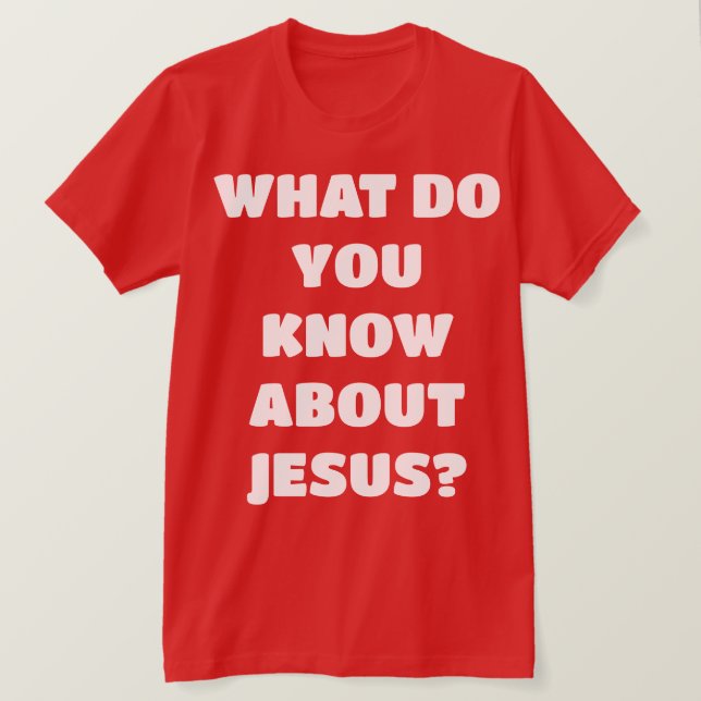 Parlez-moi de Jésus Evangélisme Chrétien T-shirt (Design devant)