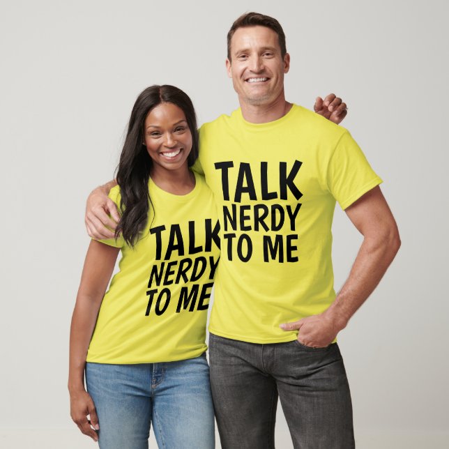 PARLEZ NERDY À MOI Drôle T-shirts Hommes (Unisexe)