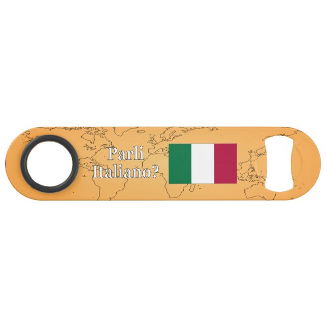 Parlez-vous italien ? en italien. Indicateur wf (Devant (Horizontal))