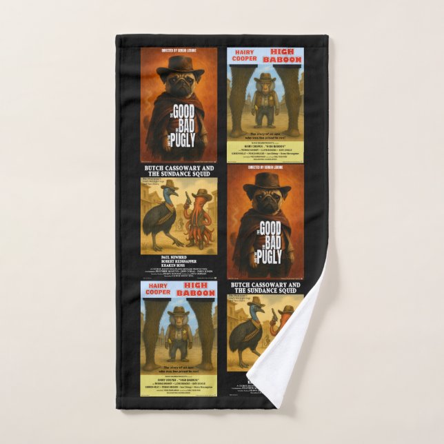 Parodie d'affiche de film western (Serviette à main)