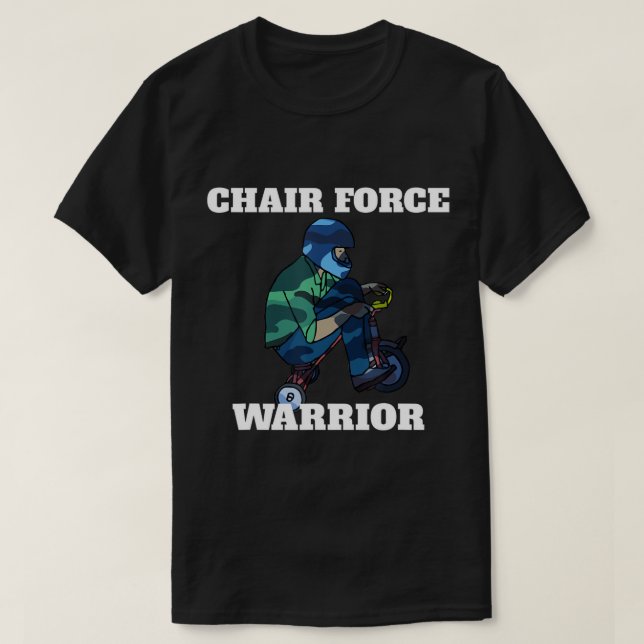 Parodie Drôle Chaire Militaire Force Un T-shirt (Design devant)