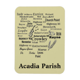 Paroisse Acadia Louisiana Villes et lieux Magnet