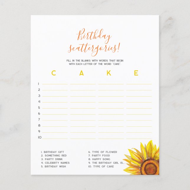 Paroles d'anniversaire ! Premier jeu d'anniversair (Devant)