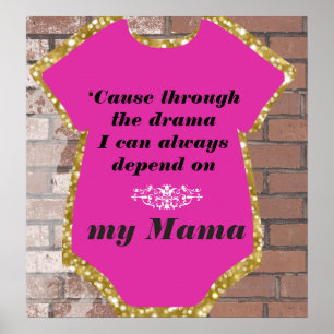 Paroles Hip hop des années 90 Poster du Baby showe