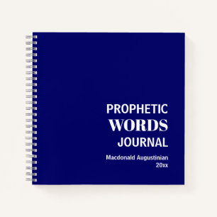 Paroles prophétiques personnalisées Journal de pri