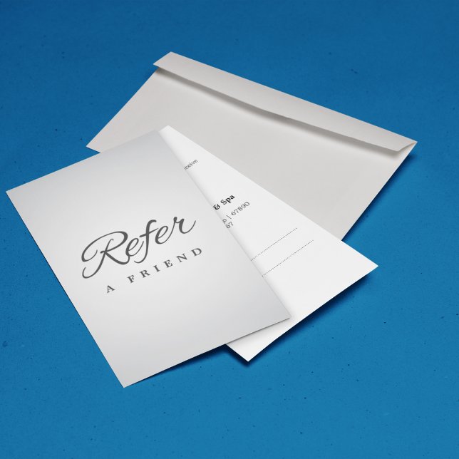 Parrainage Carte de recommandation d'entreprise minimaliste (Minimalist Business Referral Card)