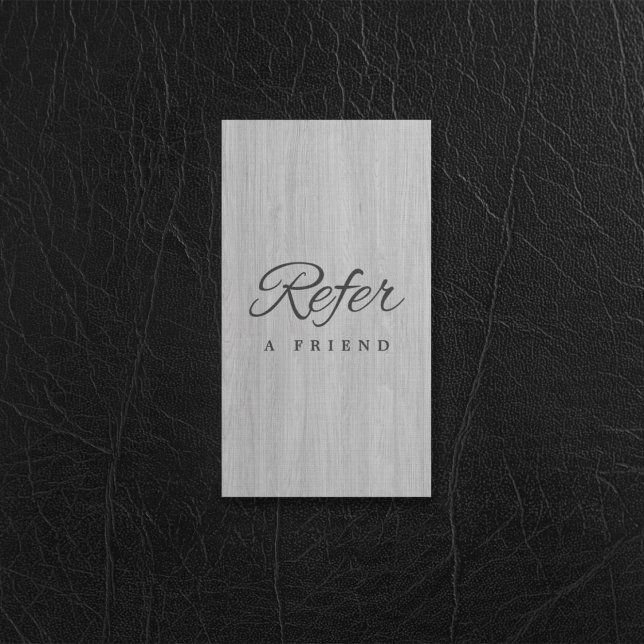Parrainage Carte de recommandation d'entreprise minimaliste (Minimalist Business Referral Card)