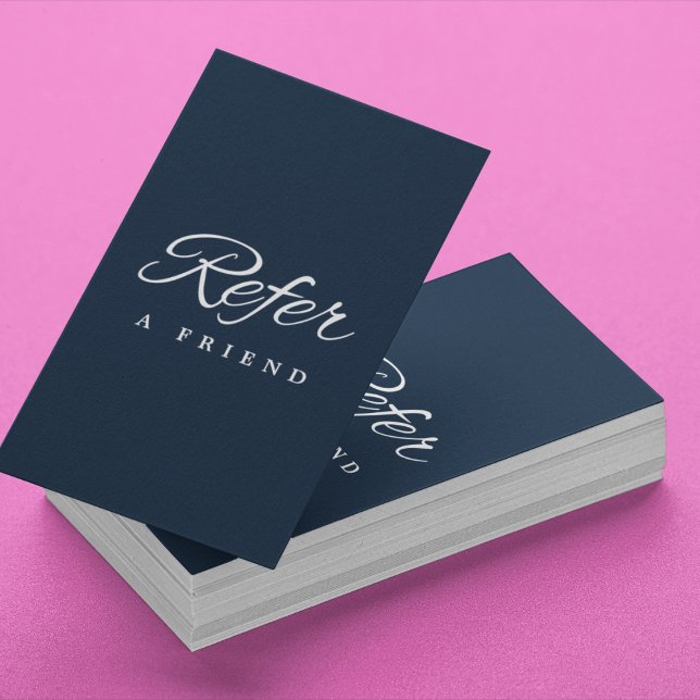 Parrainage Carte de recommandation d'entreprise minimaliste (Minimalist Business Referral Card
)
