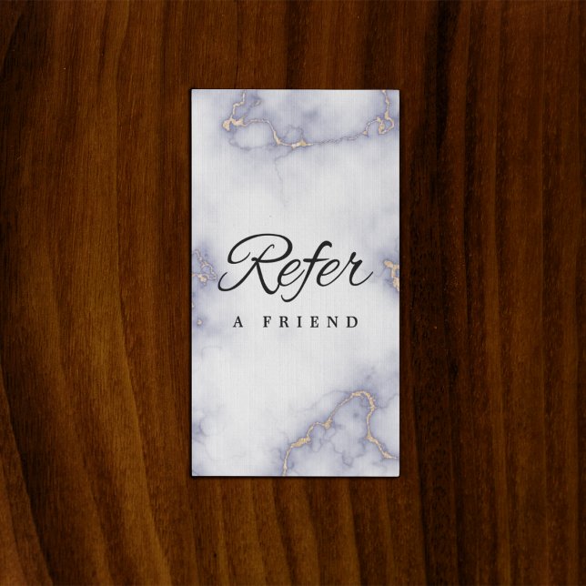 Parrainage Carte de recommandation d'entreprise minimaliste (Minimalist Business Referral Card)