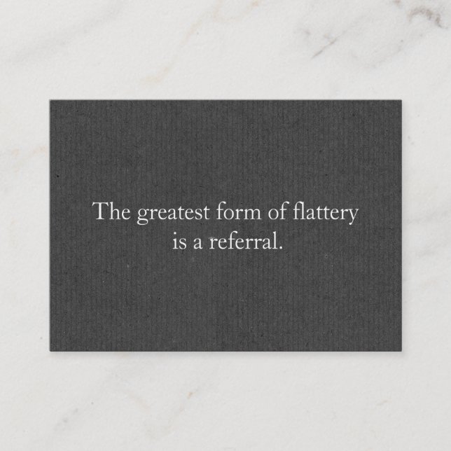 Parrainage Carte de recommandation Professional Entrepreneur  (Devant)