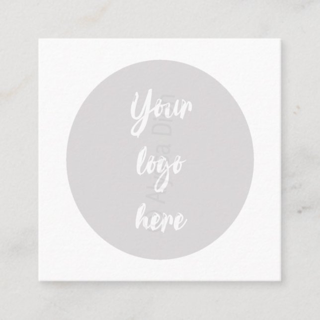 Parrainage Carte de renvoi élégante (Devant)