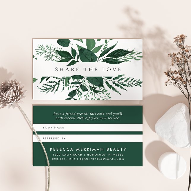 Parrainage Forêt sauvage | Carte de recommandation (Créateur téléchargé)