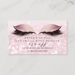 Parrainage Le rose de parties scintillantes de carte de