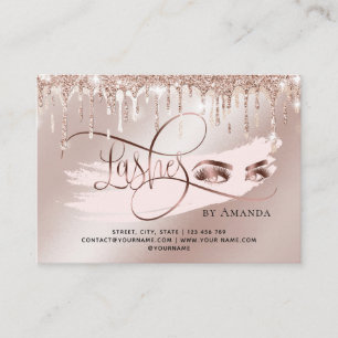 Parrainage Maquillage Eyebrow Eyes Lash Gold Drivers Carte de