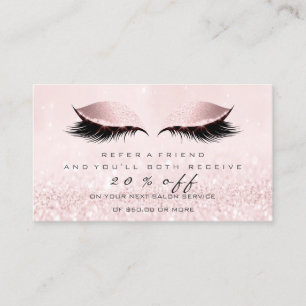 Parrainage Princesse Lashes de rose de maquillage de carte de
