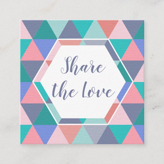 Parrainage Référez-vous une carte de triangle de client de (Devant)