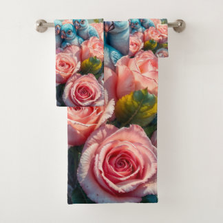 Parrot bleu et bébés