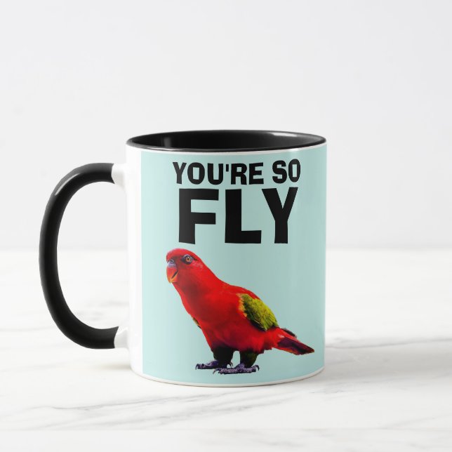 PARROT PUN FUNNY AMI CAFÉ MUG (Gauche)