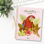 Parrot rose pâle 2023 Nom monogrammé<br><div class="desc">Ce Parrot rose pâle 2022 2023 Monogram Nom Planner avec une illustration vintage d'Happy People Prints est le planificateur parfait pour écrire dans tous vos plans impressionnants. Vous pouvez customiser le planificateur avec votre propre nom et texte, style de police et couleur. Il sera le cadeau personnalisé parfait pour chaque...</div>