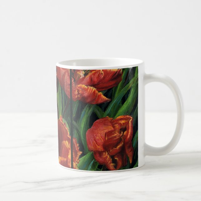 "Parrot Tulips Triptyque" Mug (Droite)