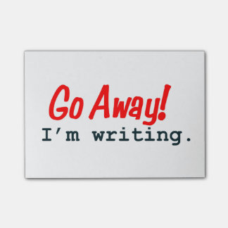 Pars, j'écris des notes de post-it