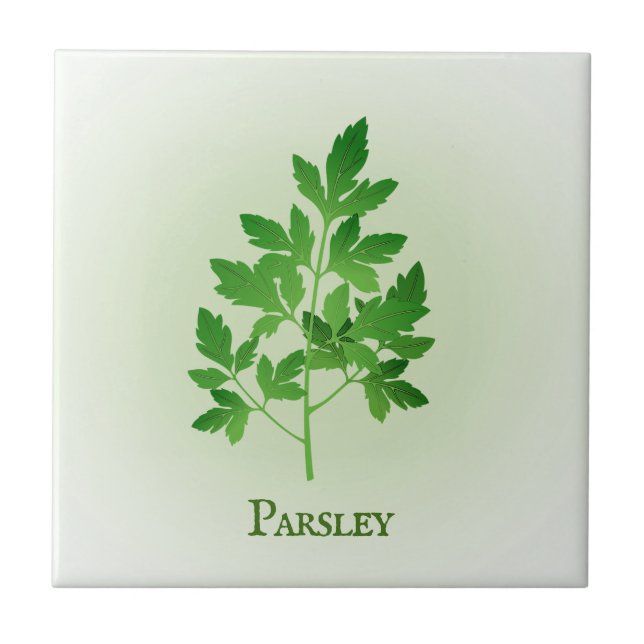 Parsley Herbal Design Carreaux en céramique (Devant)