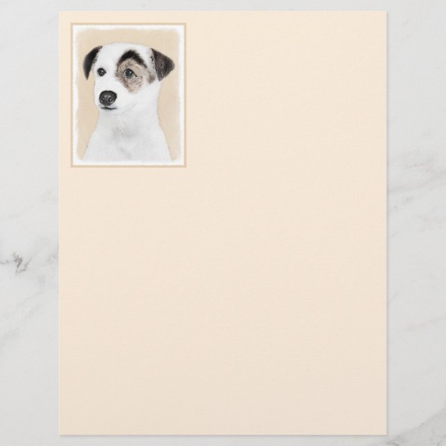 Parson Jack Russell Terrier Peinture - Chien Art (Devant)