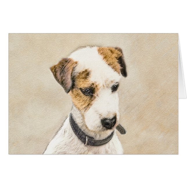Parson Jack Russell Terrier Peinture - Chien Art (Devant horizontal)