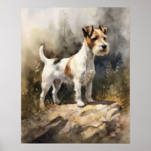 Parson Russell Terrier Dog Art Imprimer Poster