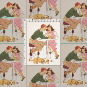 Partage copie vintage de tissu de soudes de la