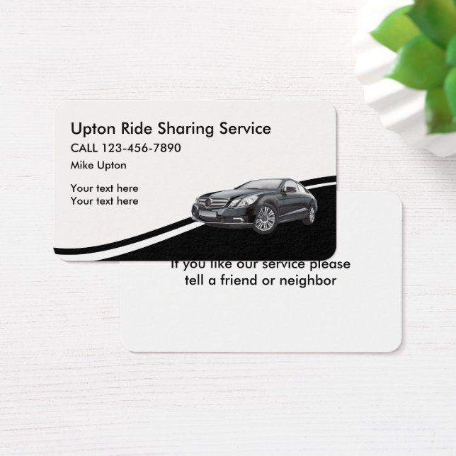 Partage des taxis Cartes de visite (Bureau)