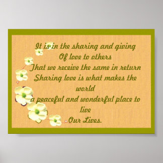 PARTAGER AMOUR BEAU POSTER