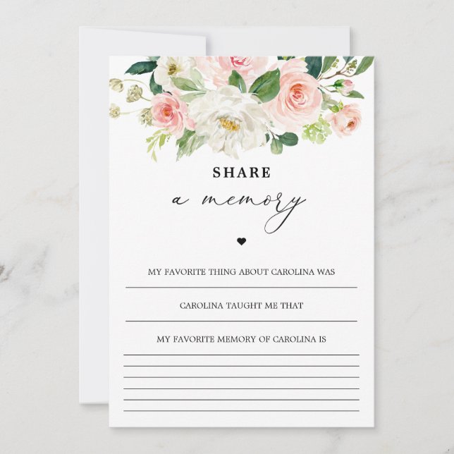 Partagez Une Mémoire, Fête Des Cartes Mémoire Vie (Devant)