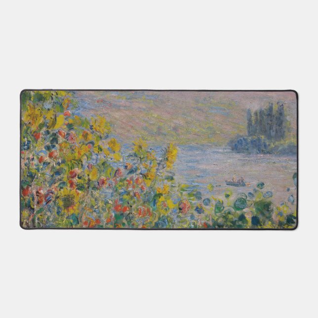 Parterres de fleurs à Vétheuil, paysage impression (Recto)