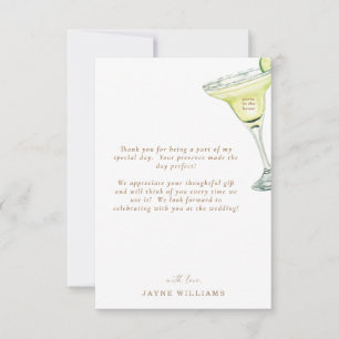 Parti à la Chambre Margarita Message Merci