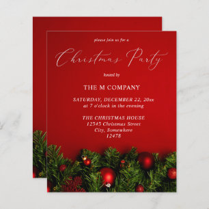 Parti de Noël de l'Ornement Rouge Budget