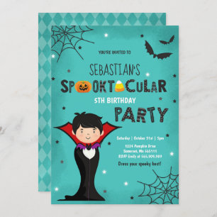 Parti d'Halloween Vampire, Invitation d'anniversai
