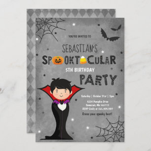 Parti d'Halloween Vampire, Invitation d'anniversai